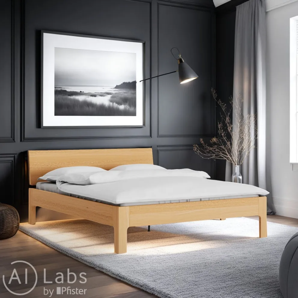 TRINATURA Bett Tawa kirschbaumfarbig Sale