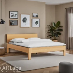 TRINATURA Bett Tawa kirschbaumfarbig Sale
