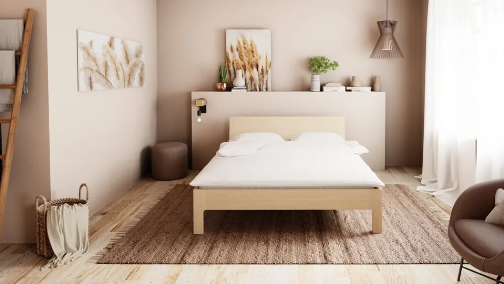 TRINATURA Bett Tawa ahornfarbig Clearance