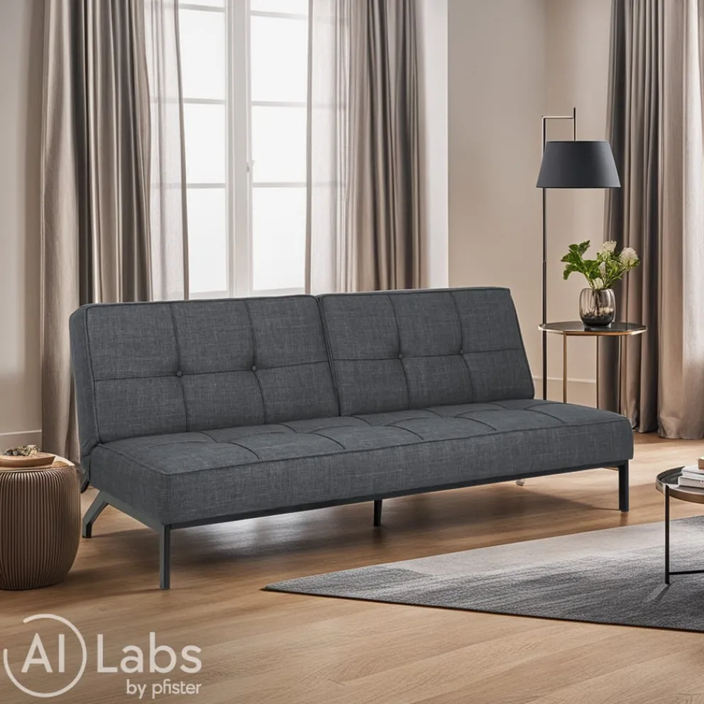 MID.YOU Bettsofa Perugia dunkelgrau New