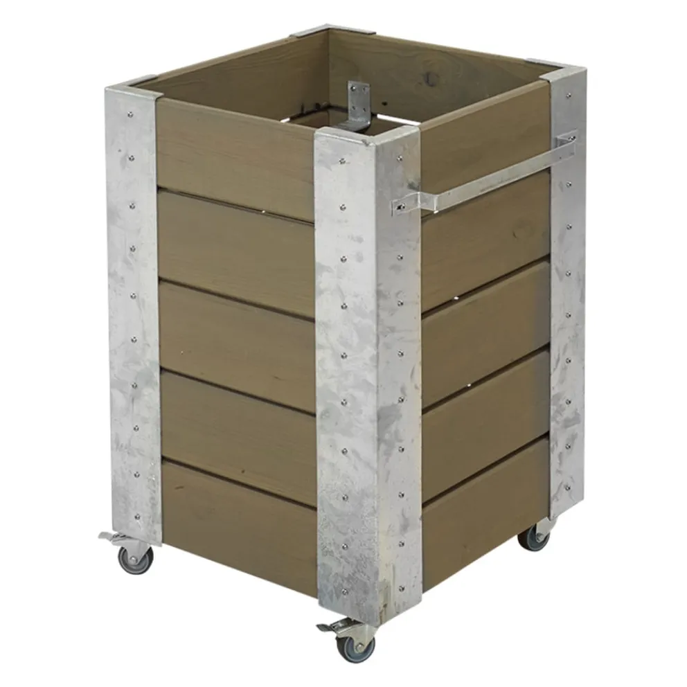 PLUS Blumenkasten Cubic braun, grau Best