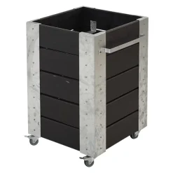 PLUS Blumenkasten Cubic schwarz Clearance