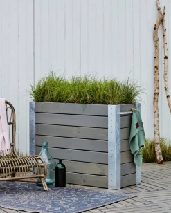 PLUS Blumenkasten Cubic braun, grau Best
