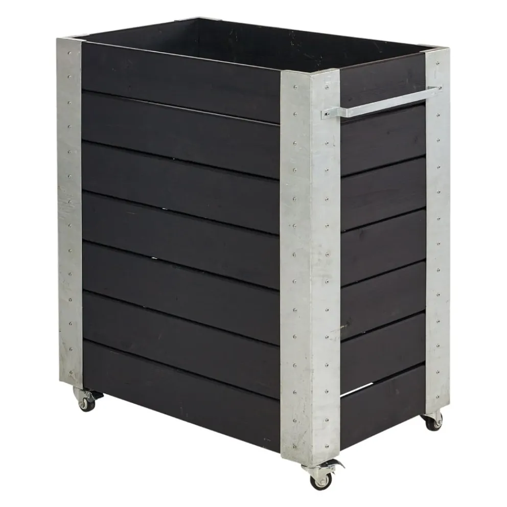 PLUS Blumenkasten Cubic schwarz Outlet