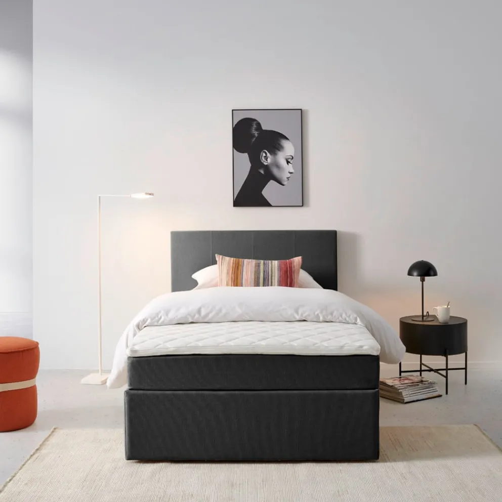 MID.YOU Boxspringbett Carolina Carabella 18135 grey Clearance
