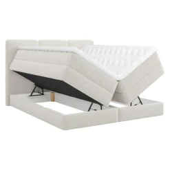 MID.YOU Boxspringbett Castel K weiss Sale