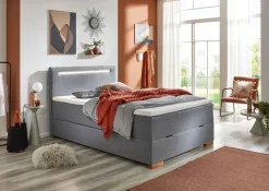 BYYU Boxspringbett Cooper-202 grau
