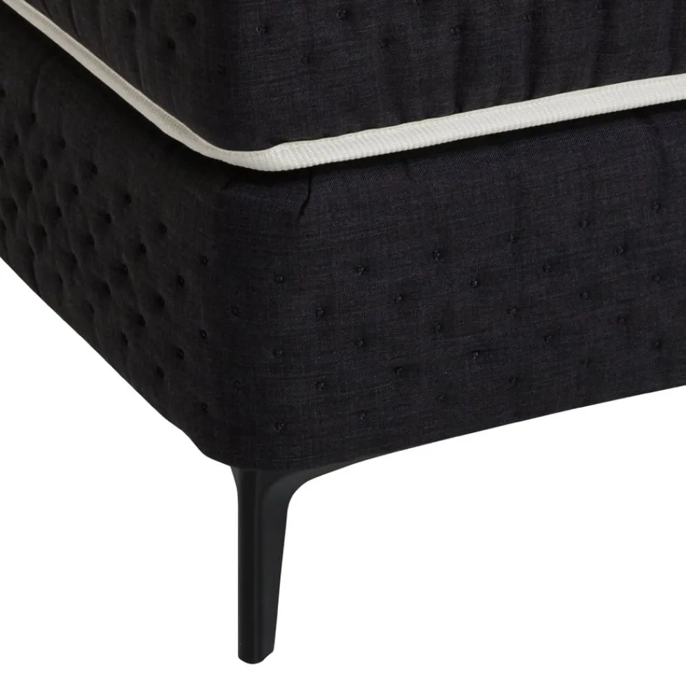 EPEDA Boxspringbett Dédicace Lyrides Chiné Anthracite Outlet