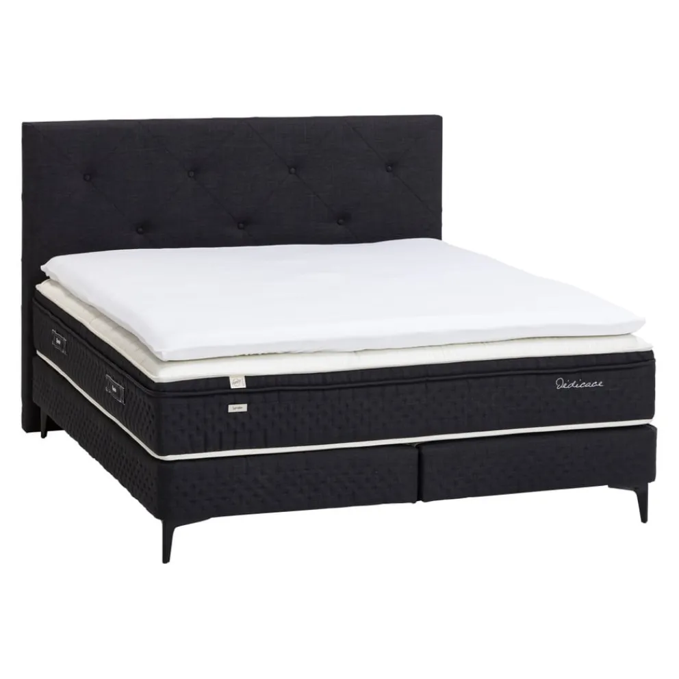 EPEDA Boxspringbett Dédicace Lyrides Chiné Anthracite Outlet