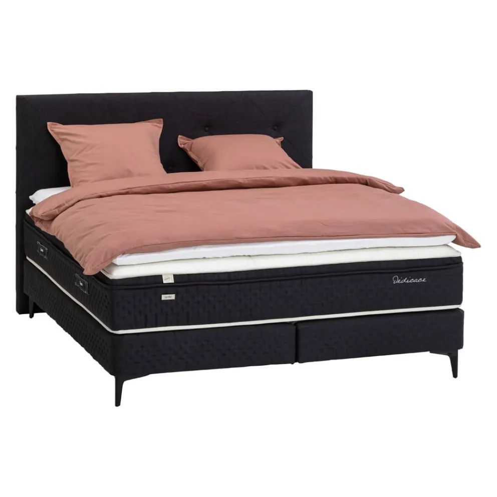 EPEDA Boxspringbett Dédicace Lyrides Chiné Anthracite Outlet