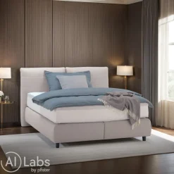 Dieter Knoll Boxspringbett Dream Deluxe Kat. 8 TBB2 greige Hot