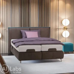 Dieter Knoll Boxspringbett Dream Deluxe Kat. 8 APP8 grey brown Clearance