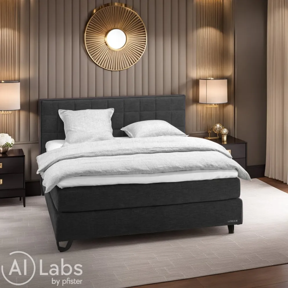 SJÖHOLM Boxspringbett Elander Pura 7006 black Sale