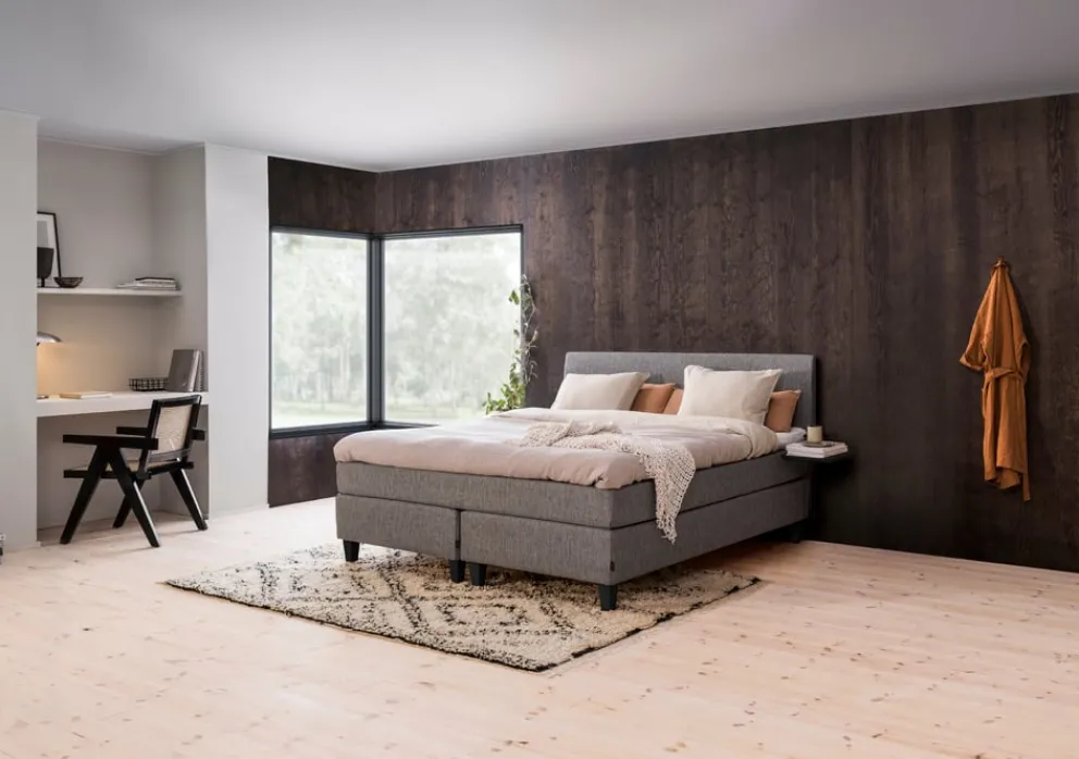 JENSEN Boxspringbett First grau