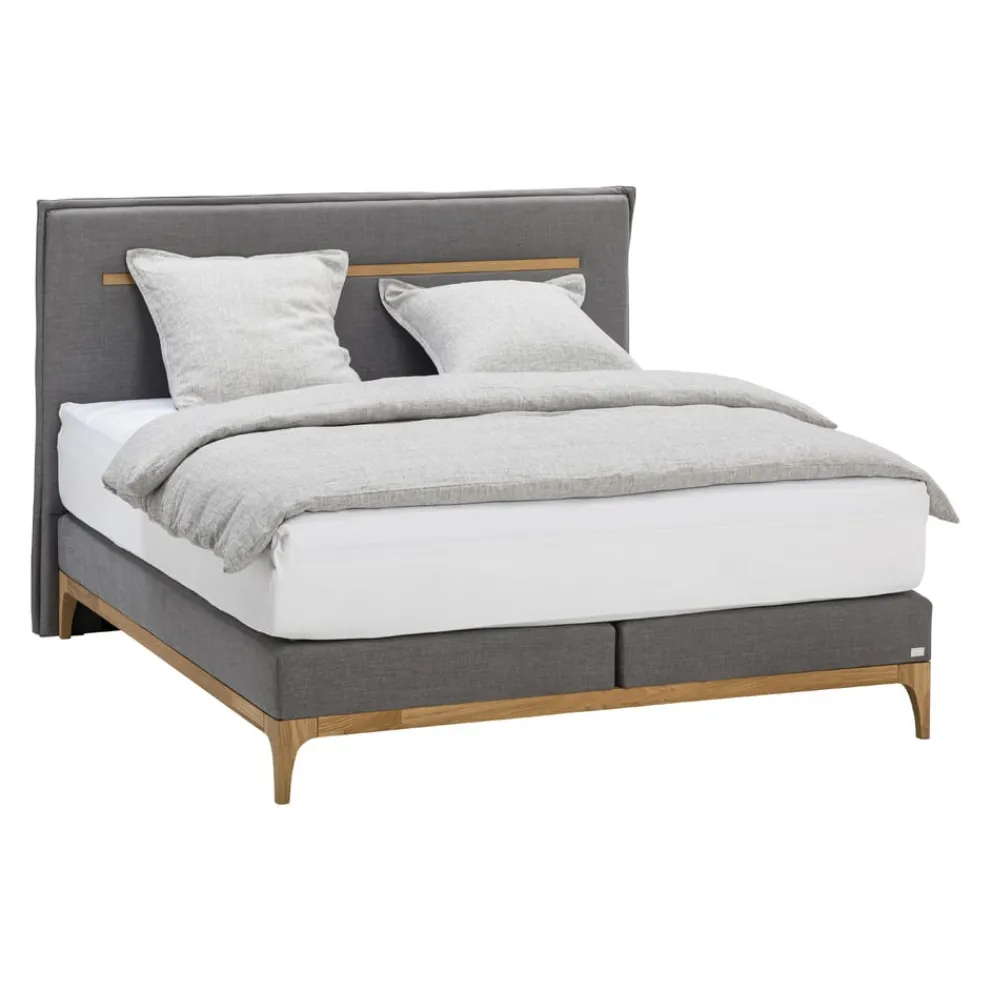 HASENA Boxspringbett Island-Spring Modern 71 Eiche bianco, grau Best