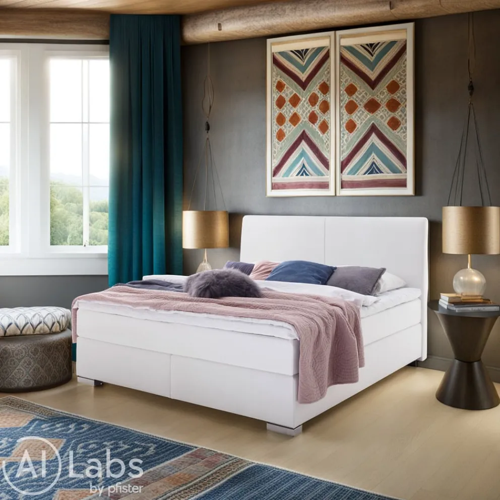 Novel Boxspringbett Lenno weiss Hot