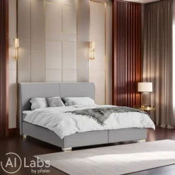 Novel Boxspringbett Lenno 11 grau New