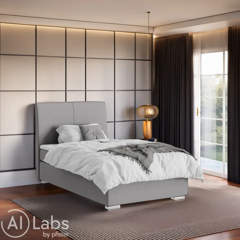 Novel Boxspringbett Lenno 11 grau Clearance