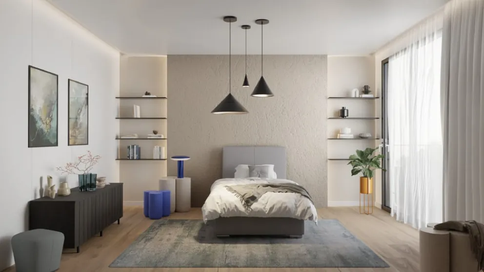 Novel Boxspringbett Lenno 11 grau Clearance