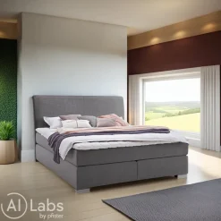 Novel Boxspringbett Lenno 11 grau New