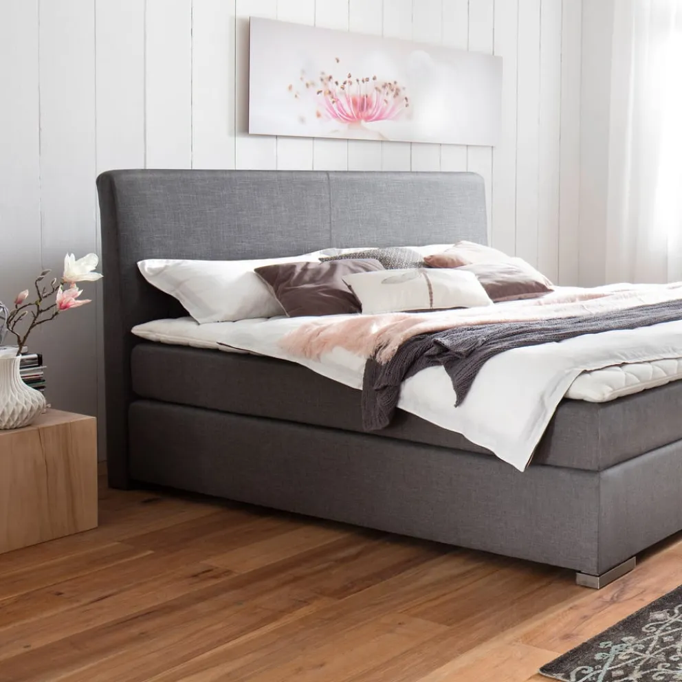 Novel Boxspringbett Lenno 11 grau New