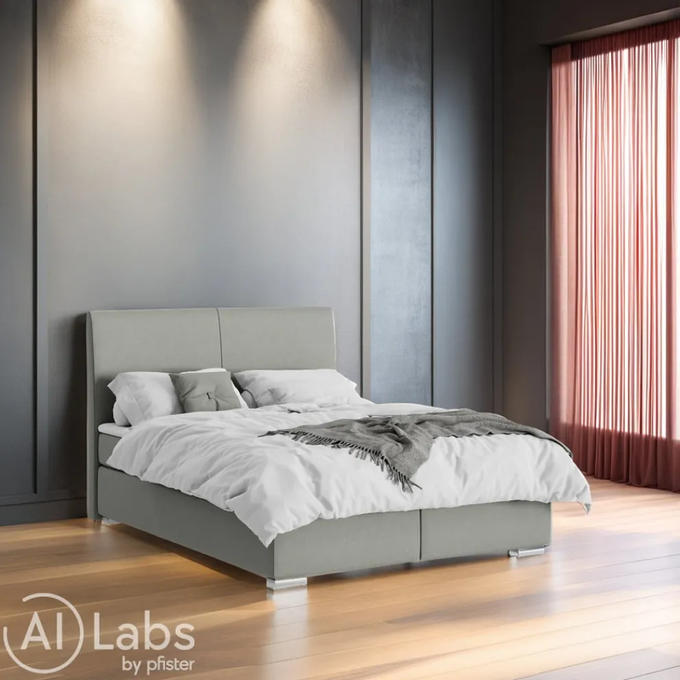 Novel Boxspringbett Lenno 34 grau-grün Hot