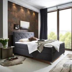 BYYU Boxspringbett Leo-231 24 anthrazit Online