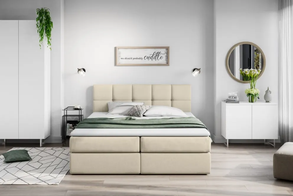 Livetastic Boxspringbett Lorie crème Best