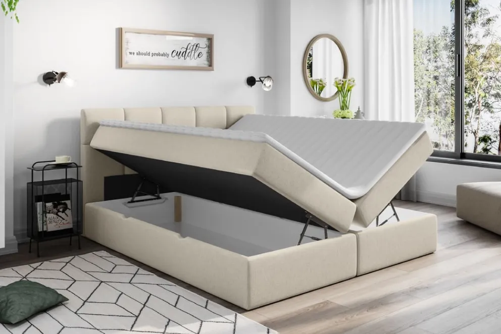 Livetastic Boxspringbett Lorie crème Best