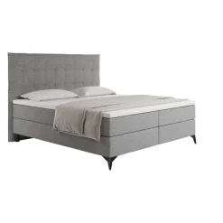 Boxspringbett Marshal Castello 85 hellgrau Discount