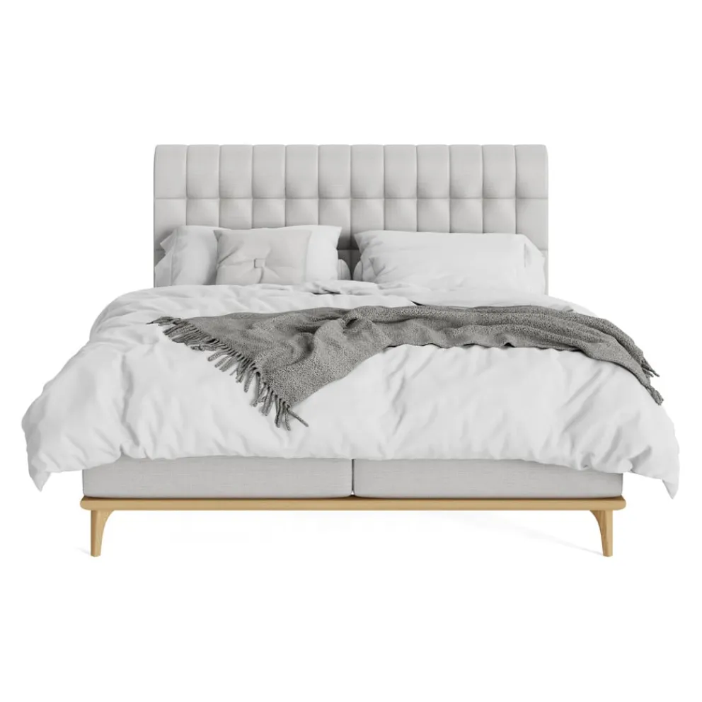 Novel Boxspringbett Massello 83 hellgrau