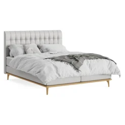 Novel Boxspringbett Massello 83 hellgrau