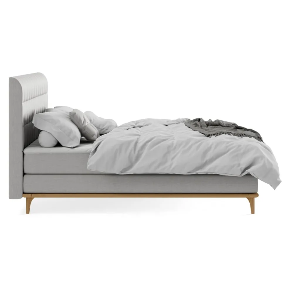 Novel Boxspringbett Massello 83 hellgrau