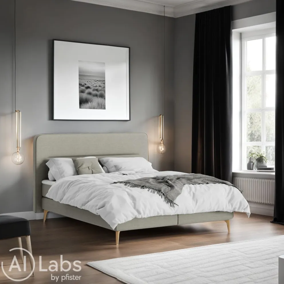 Novel Boxspringbett Massello 34 taupe Hot