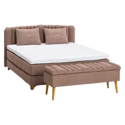 SJÖHOLM Boxspringbett Nylund hellbraun Outlet