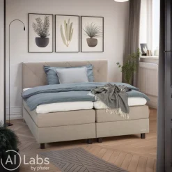 SJÖHOLM Boxspringbett Nylund Matiss 07 Beige Sale