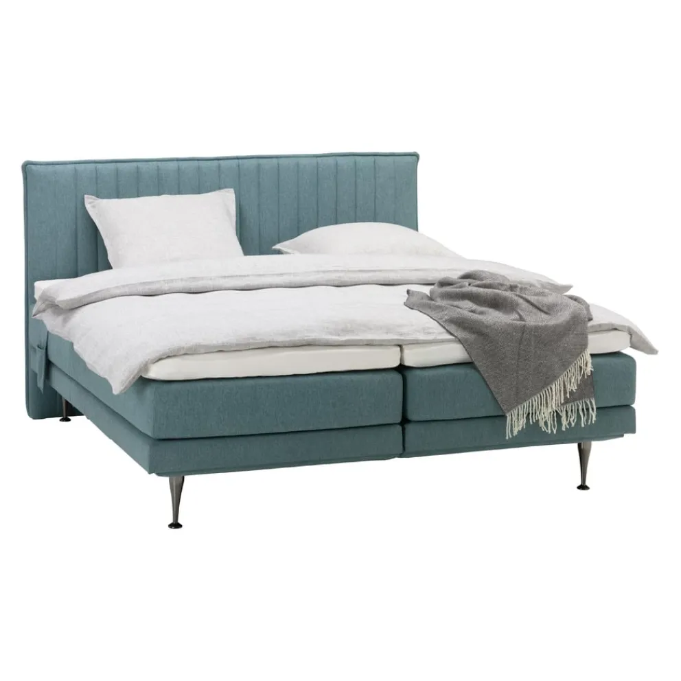 Johann Jakob Boxspringbett Odin blau Hot