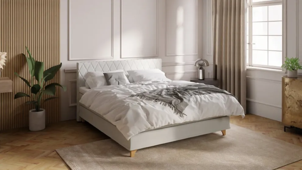 Johann Jakob Boxspringbett Odin PG 1, Spy Beige 60 Discount