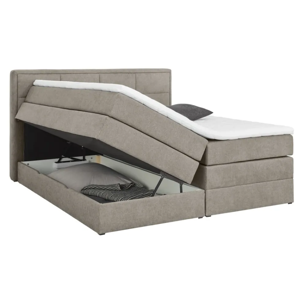 Livetastic Boxspringbett Orlando hellgrau Outlet