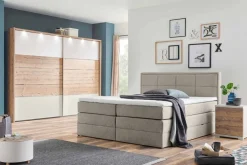 Livetastic Boxspringbett Orlando hellgrau Outlet