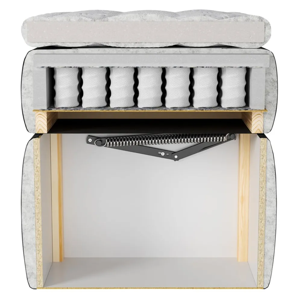 Livetastic Boxspringbett Pedro crème Clearance