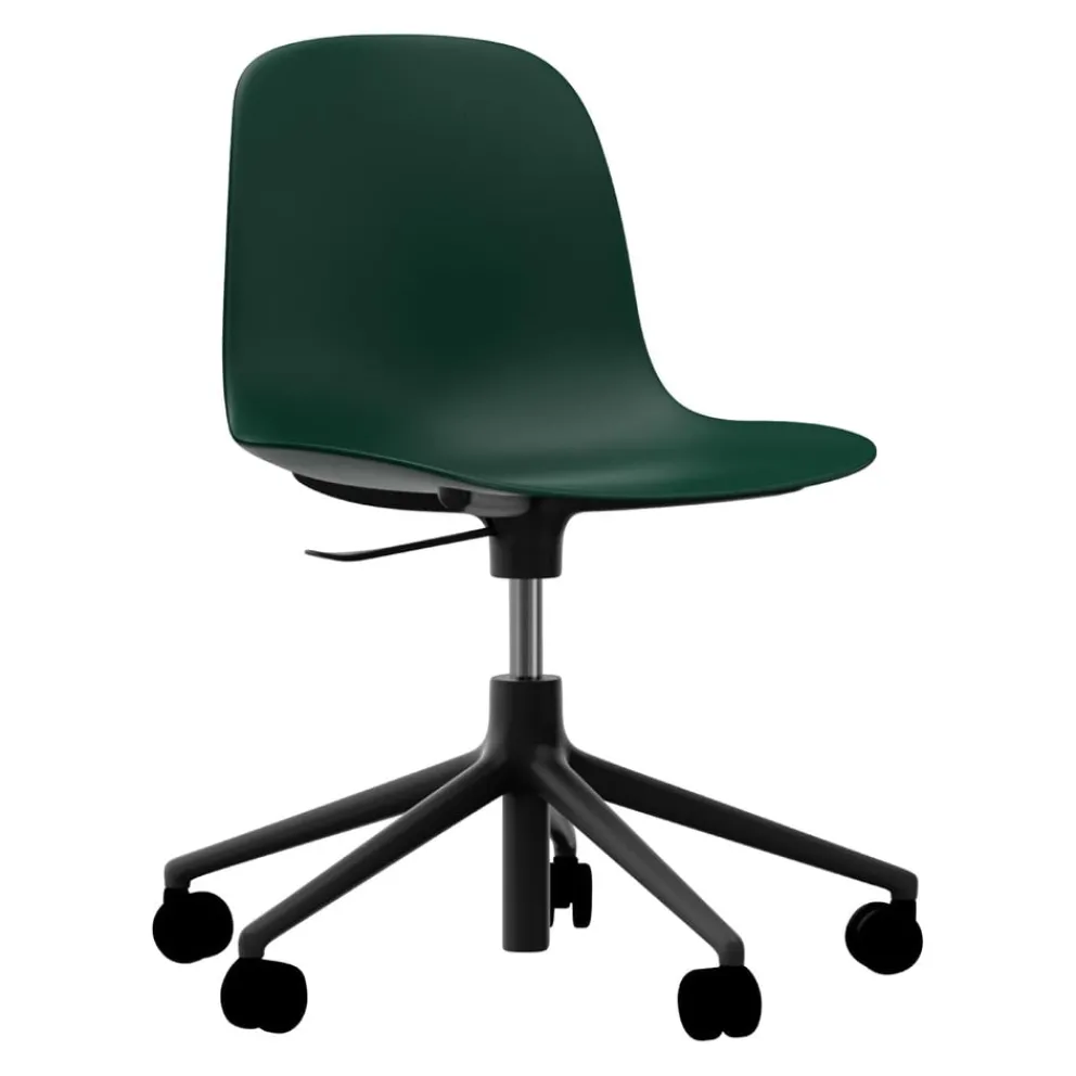Normann Copenhagen Bürostuhl Form grün, schwarz Sale