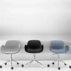 Normann Copenhagen Bürostuhl Form grau, schwarz