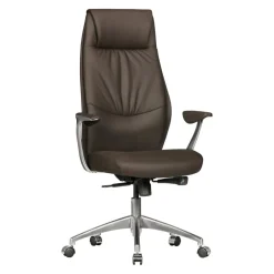 MID.YOU Bürostuhl Leder braun Best