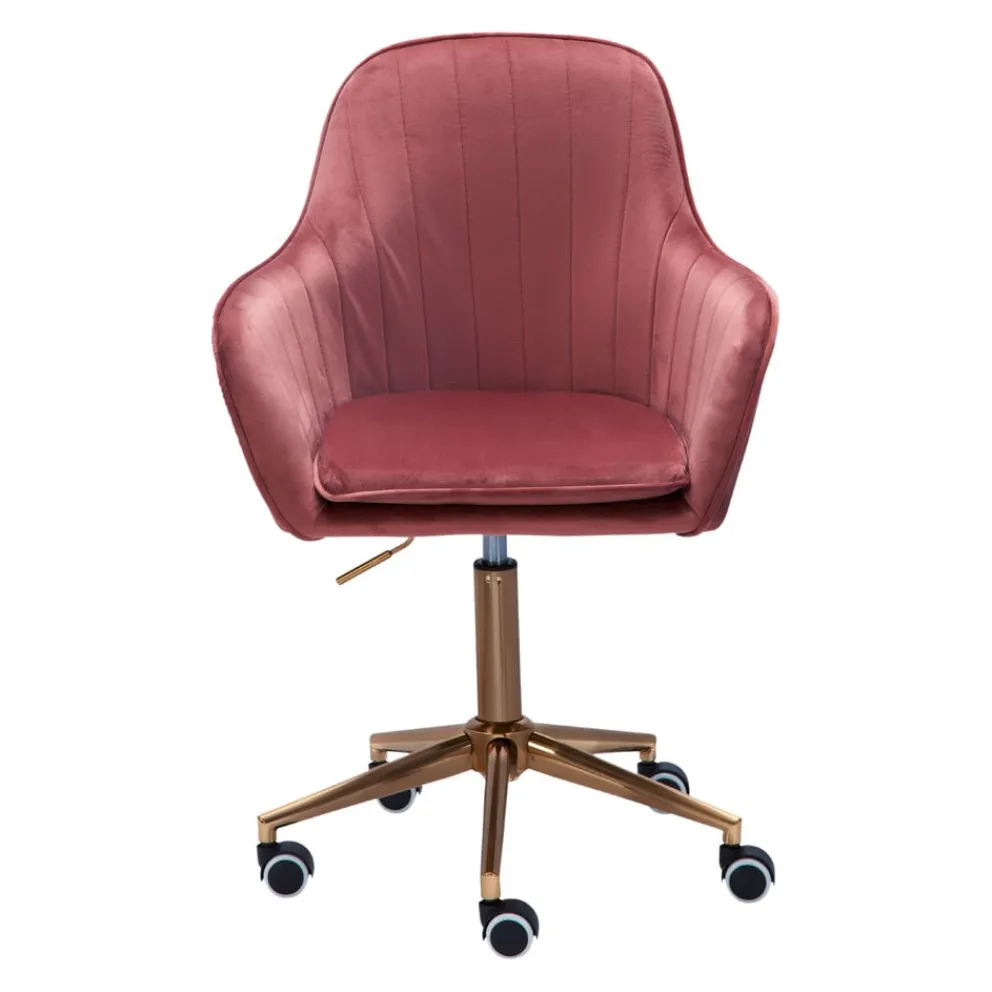 MID.YOU Bürostuhl Samt rosa Online