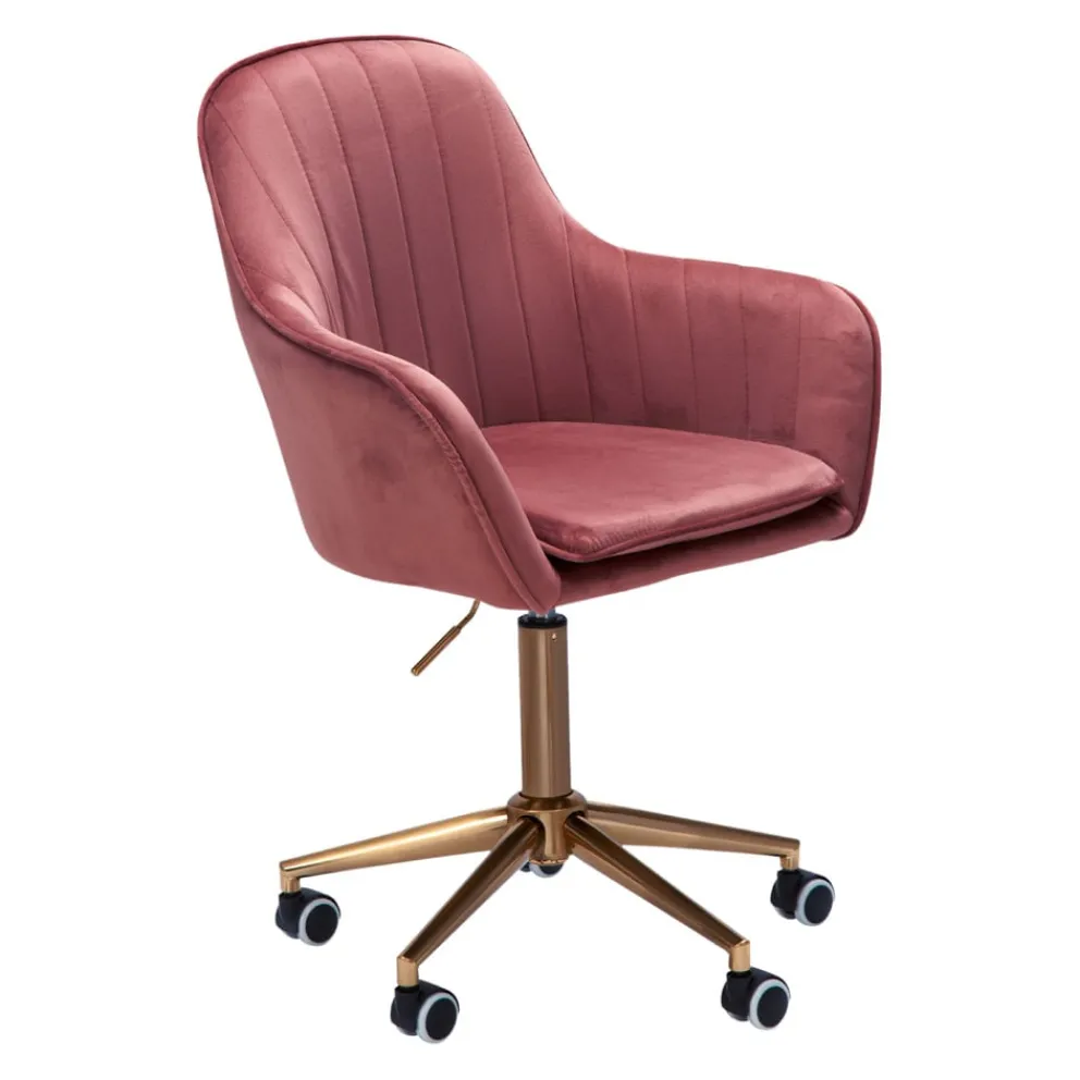 MID.YOU Bürostuhl Samt rosa Online