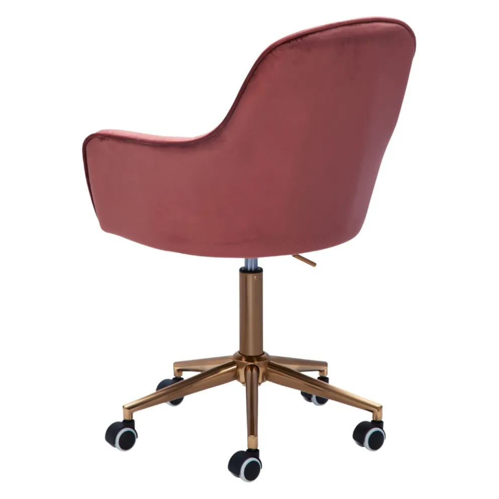 MID.YOU Bürostuhl Samt rosa Online