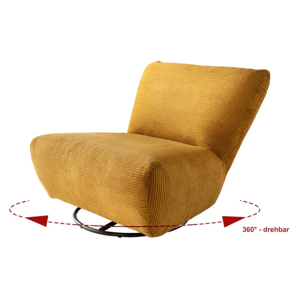 Livetastic Drehsessel Cremallo gold New