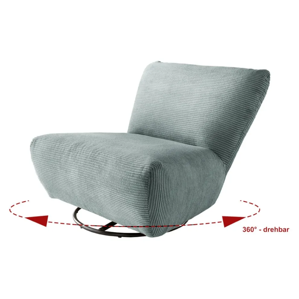 Livetastic Drehsessel Cremallo aqua Clearance