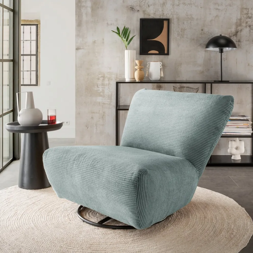 Livetastic Drehsessel Cremallo aqua Clearance